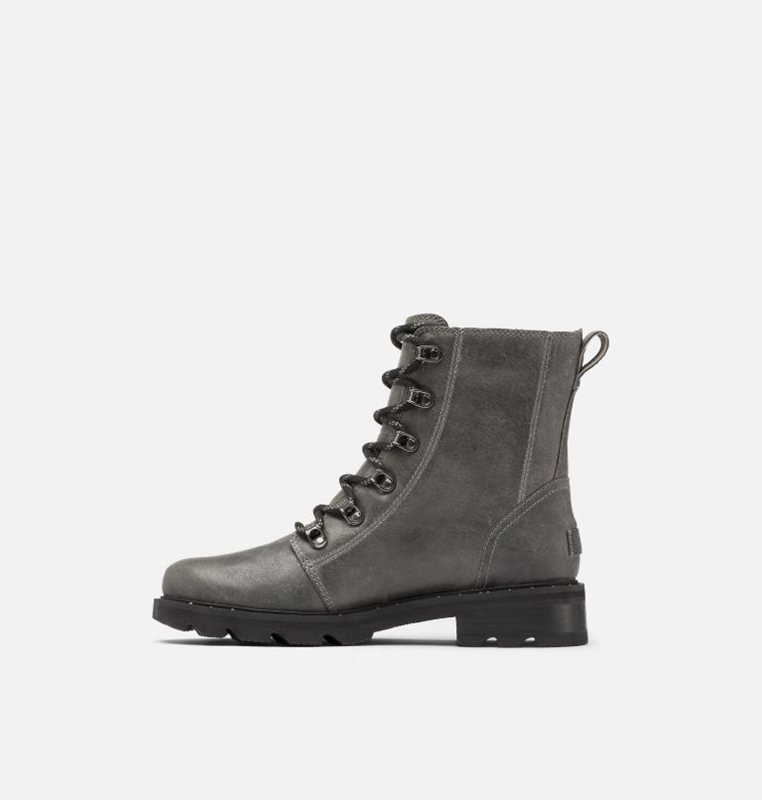 Sorel Dam Gummistövlar Mörk Grå - Lennox™ Lace Mid - QSV-257916